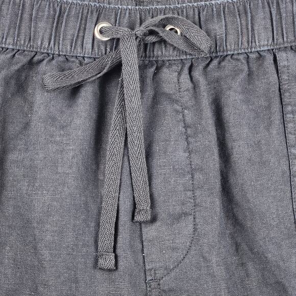Nicole Miller Women's 100% Linen Cargo Jogger Pants Women’s SZ M Navy  EUC - Picture 5 of 15